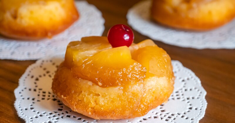 Маффины с ананасом